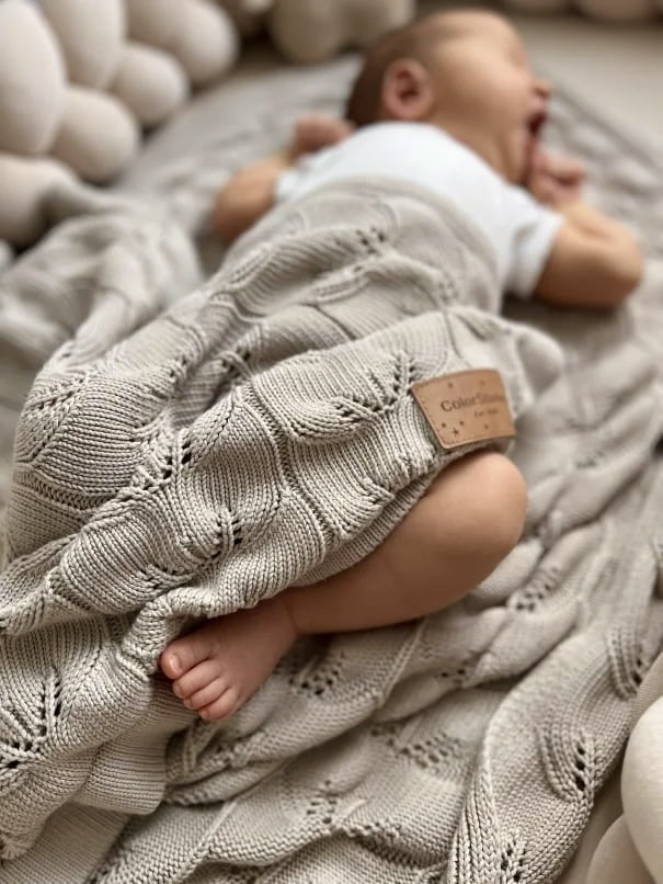 ColorStories bambus babytæppe Ivi lys beige