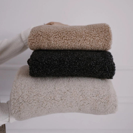 Baby tæppe uld Beige - Medium