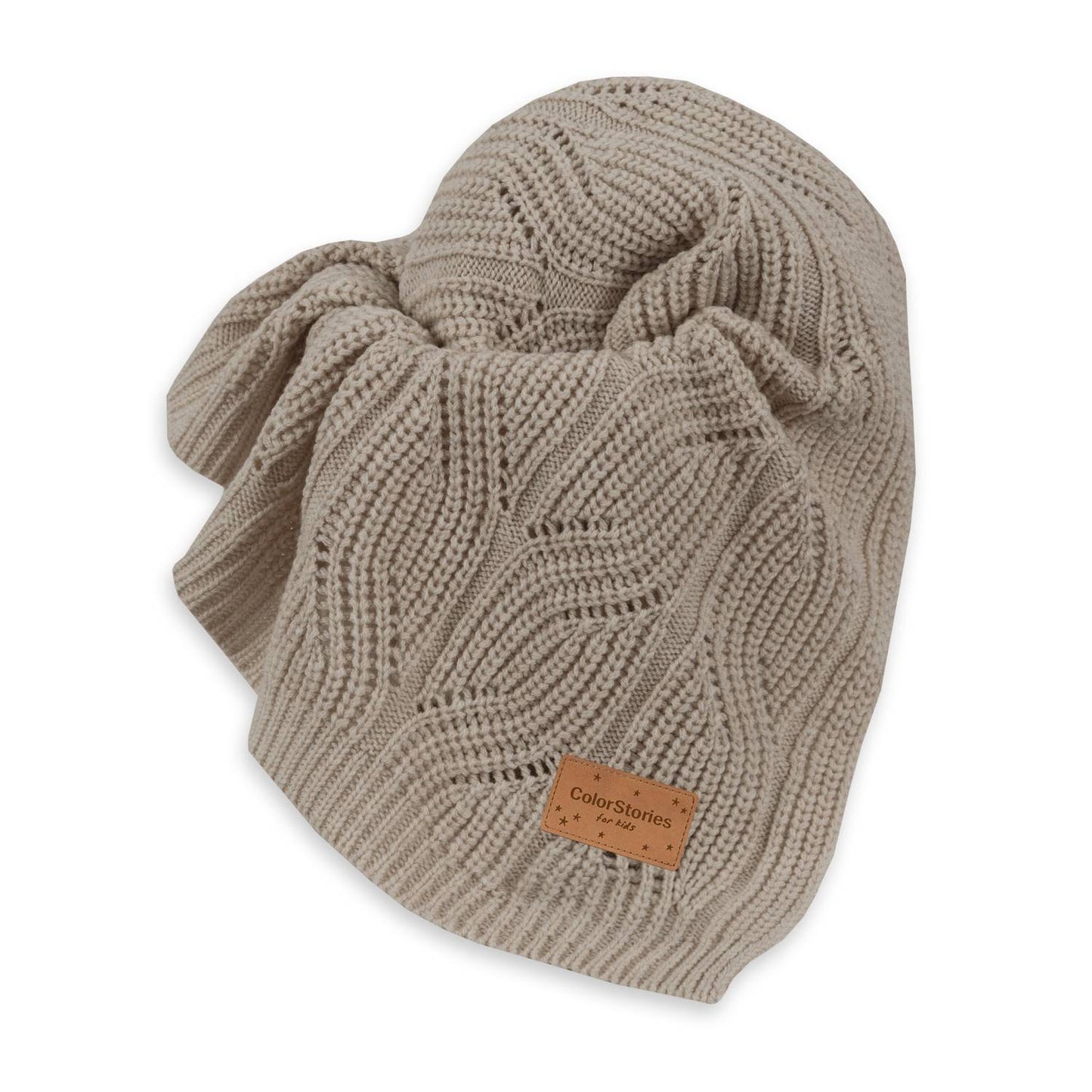 ColorStories merinould babytæppe Dark beige