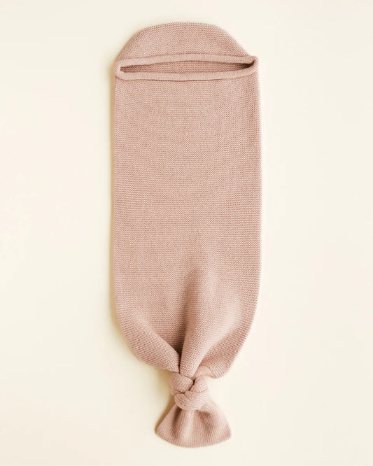 Hvid Merinould cocoon Apricot