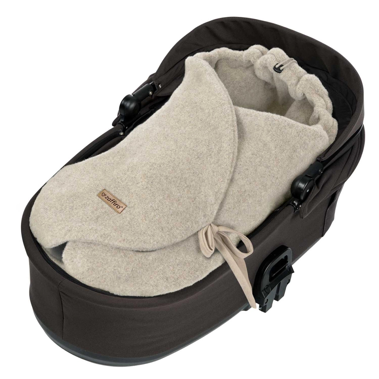 Svøb kørepose i uld - Sierra Beige