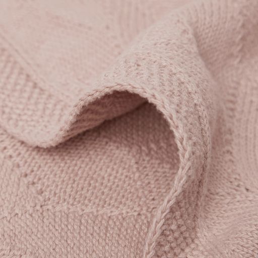 Jollein babytæppe Shell Knit Wild Rose GOTS