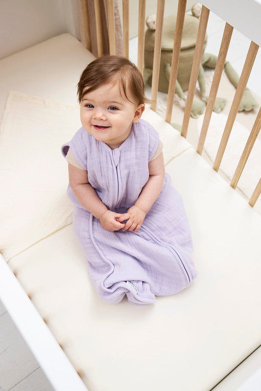 Meyco musselin sovepose - Soft Lavender