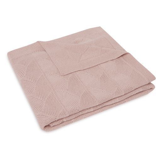 Jollein babytæppe Shell Knit Wild Rose GOTS