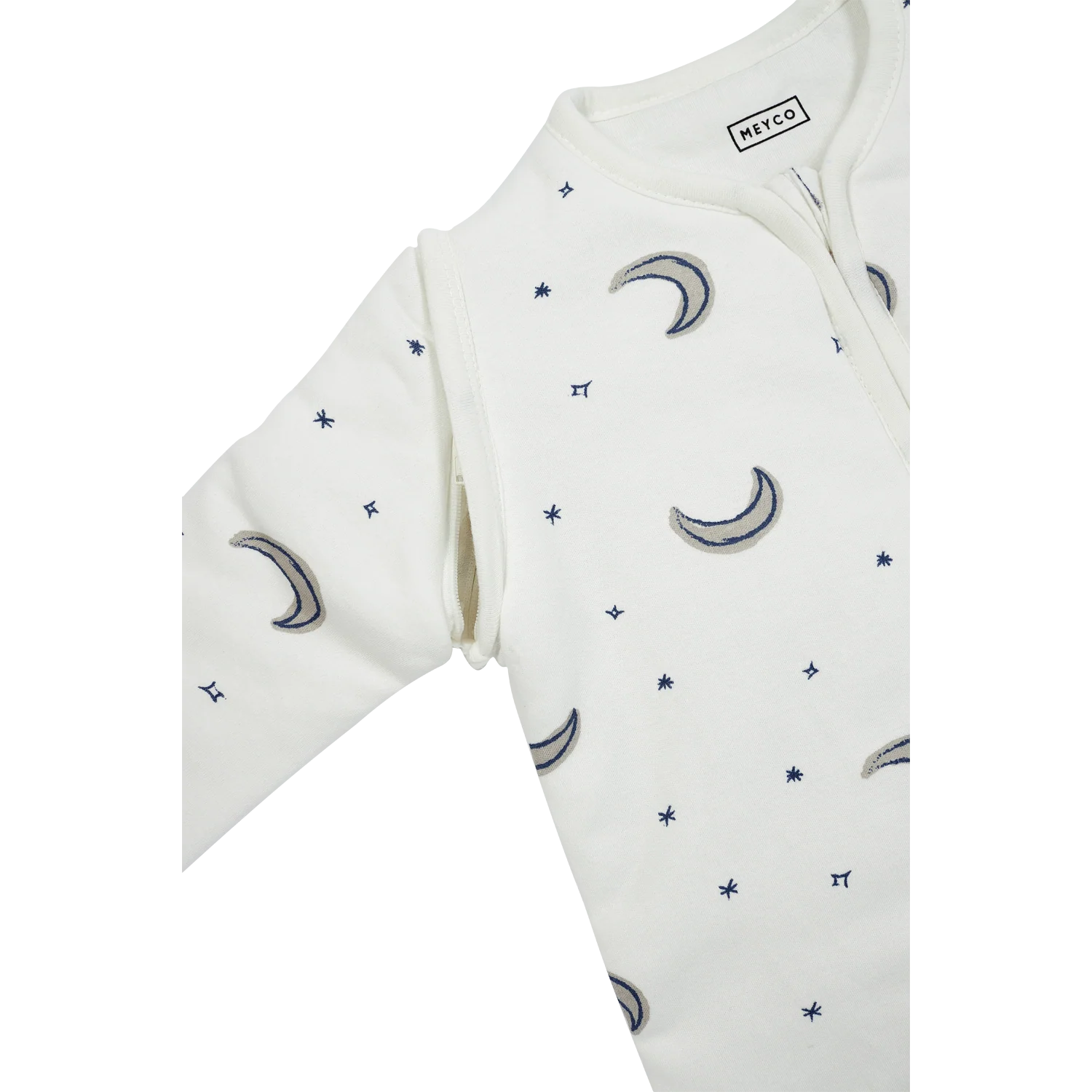 Meyco sovepose med aftagelige ærmer - Moon Indigo