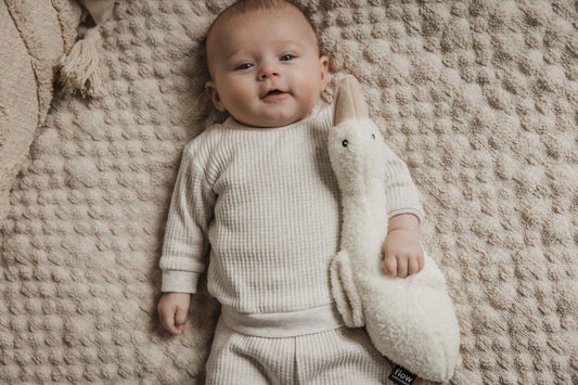 Flow Amsterdam hjertelydsbamse Liva Off White