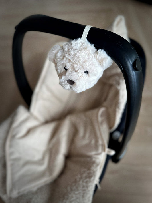 Flow Amsterdam hjertelydsbamse Lou On the Go Off White