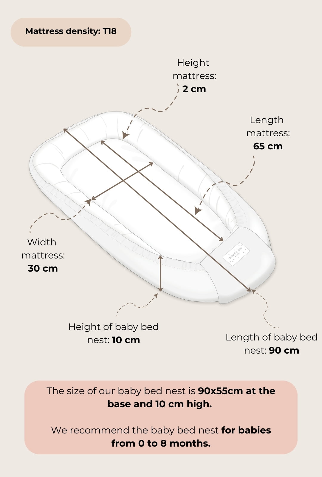 Babynest ColorStories Velvet Warm Beige