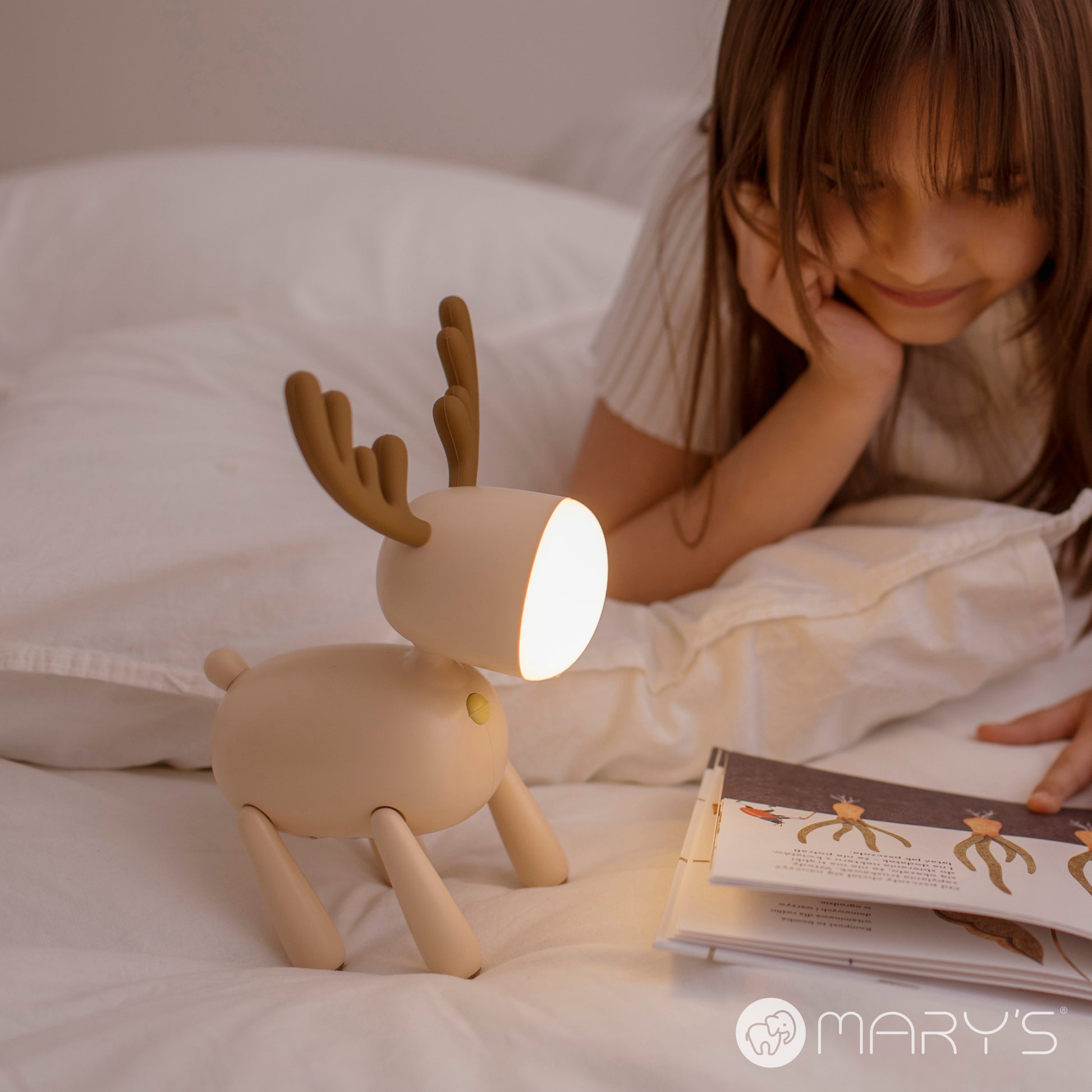 Mary's natlampe Deer Beige