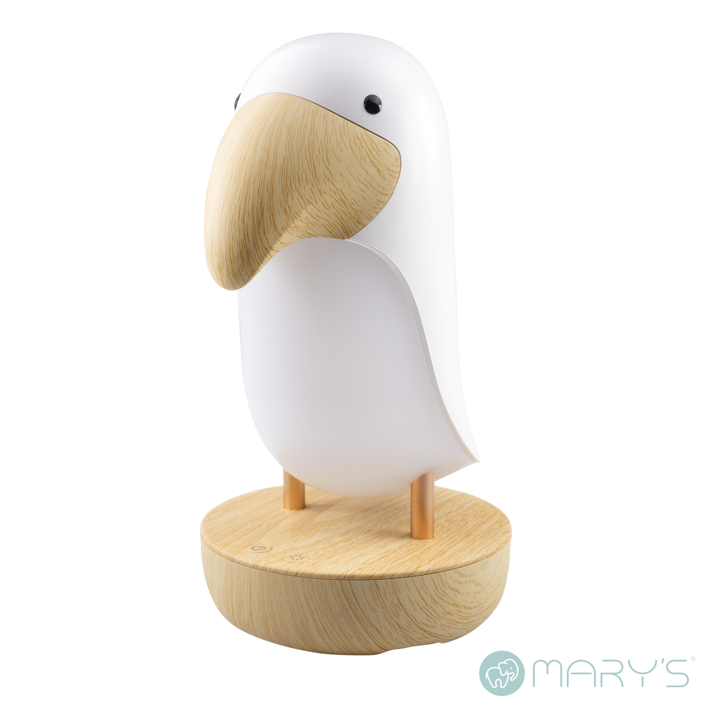 Mary's natlampe med Bluetooth-højtaler Toucan White