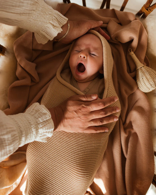 Hvid Merinould cocoon Oat