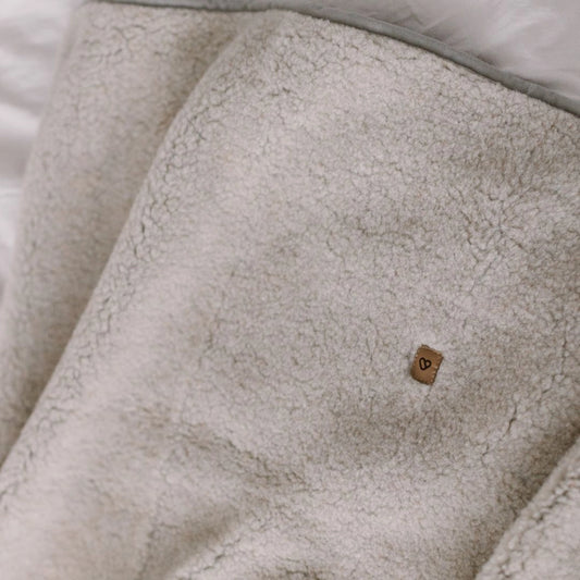 Baby tæppe uld Beige - Medium