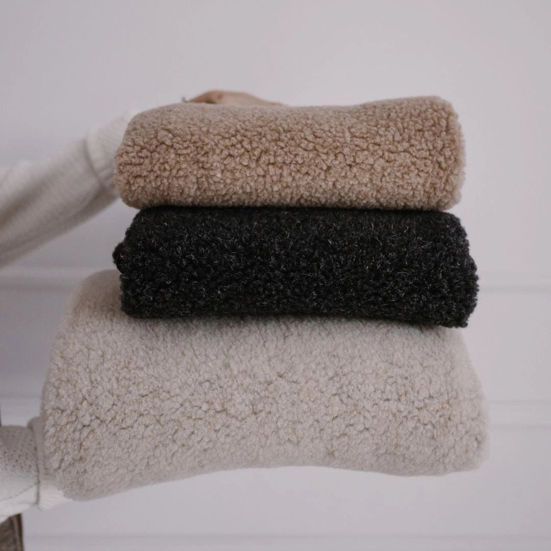 Baby tæppe uld Beige - Medium