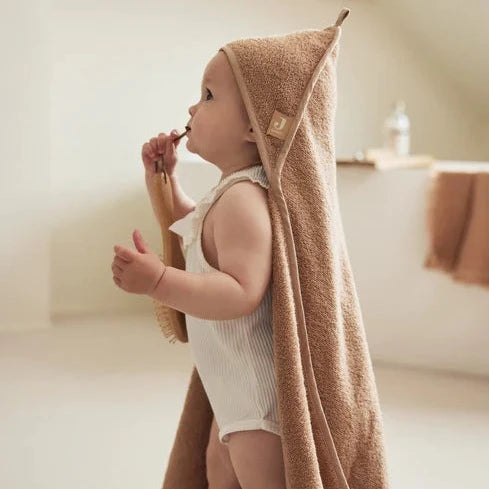 Babyhåndklæde med hætte - Terry Biscuit