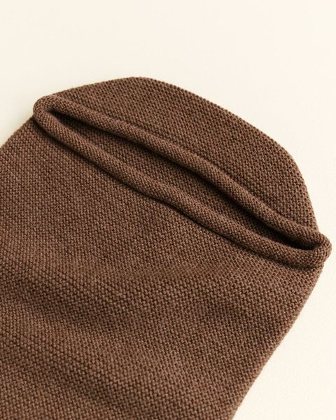 Hvid Merinould cocoon Mocha