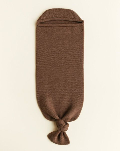 Hvid Merinould cocoon Mocha