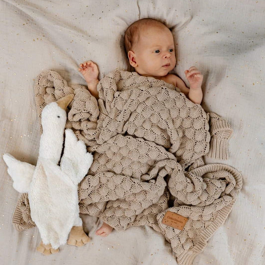 ColorStories bambus babytæppe Fema Cappuchino