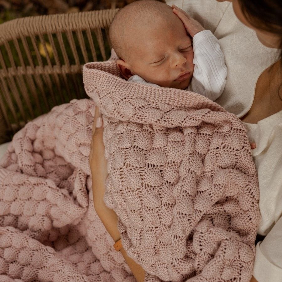 ColorStories bambus babytæppe Fema Rose