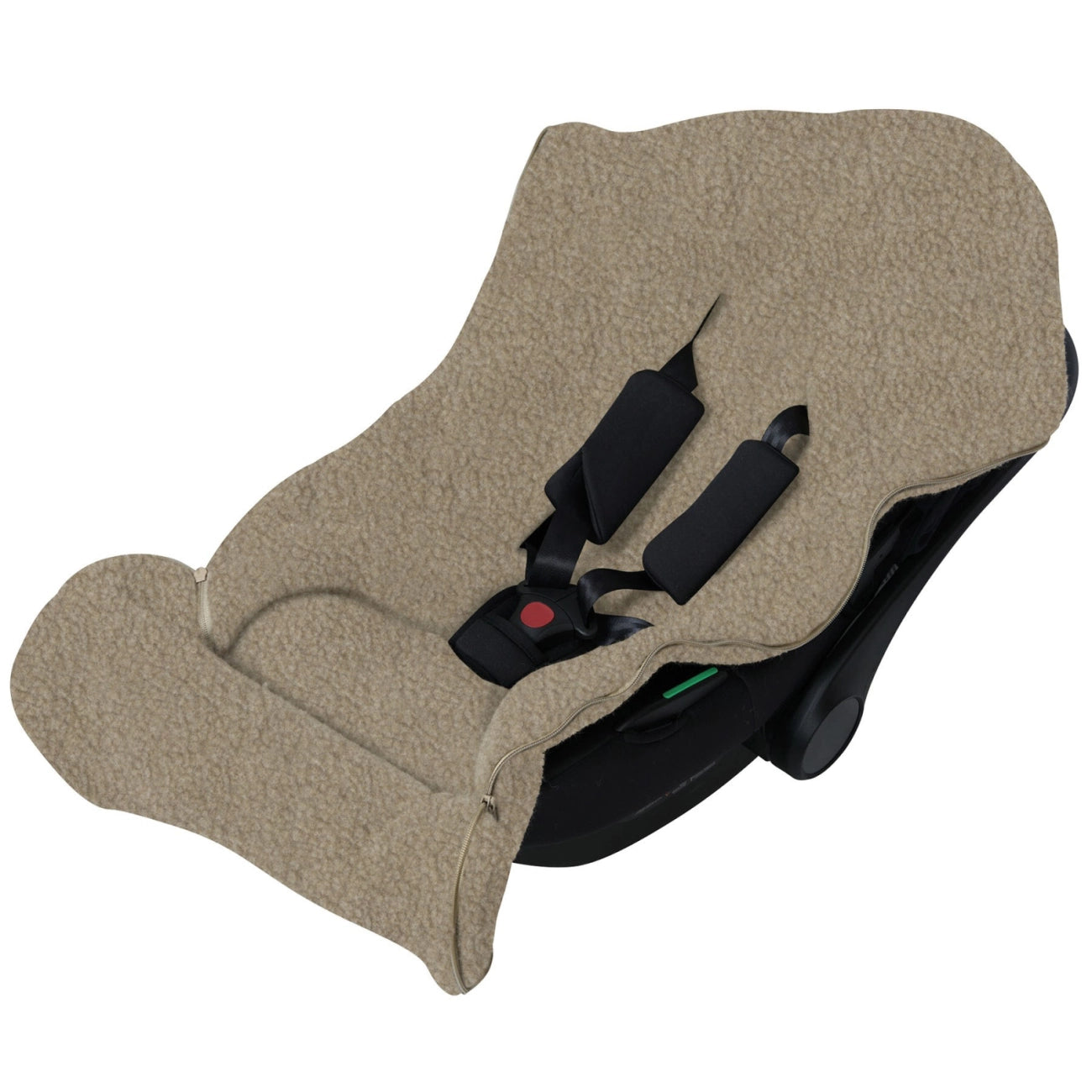 Kørepose i uld til autostol - Nevada Brown Mini
