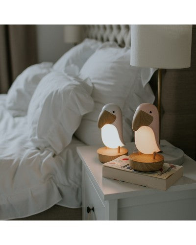 Mary's natlampe med Bluetooth-højtaler Toucan White