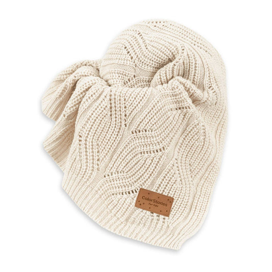 ColorStories merinould babytæppe Light beige