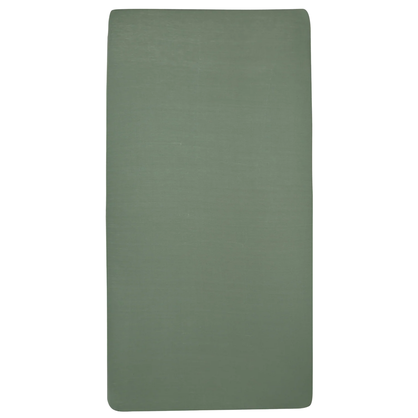 Meyco ensfarvet jersey lagener i forest green – 60x120 cm til tremmeseng