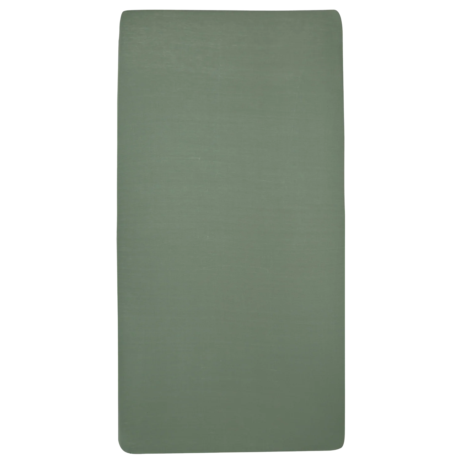 Meyco ensfarvet jersey lagener i forest green – 60x120 cm til tremmeseng