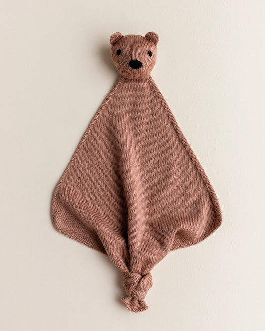 Nusseklud fra Hvid Teddy Tokki Merinould - Terracotta