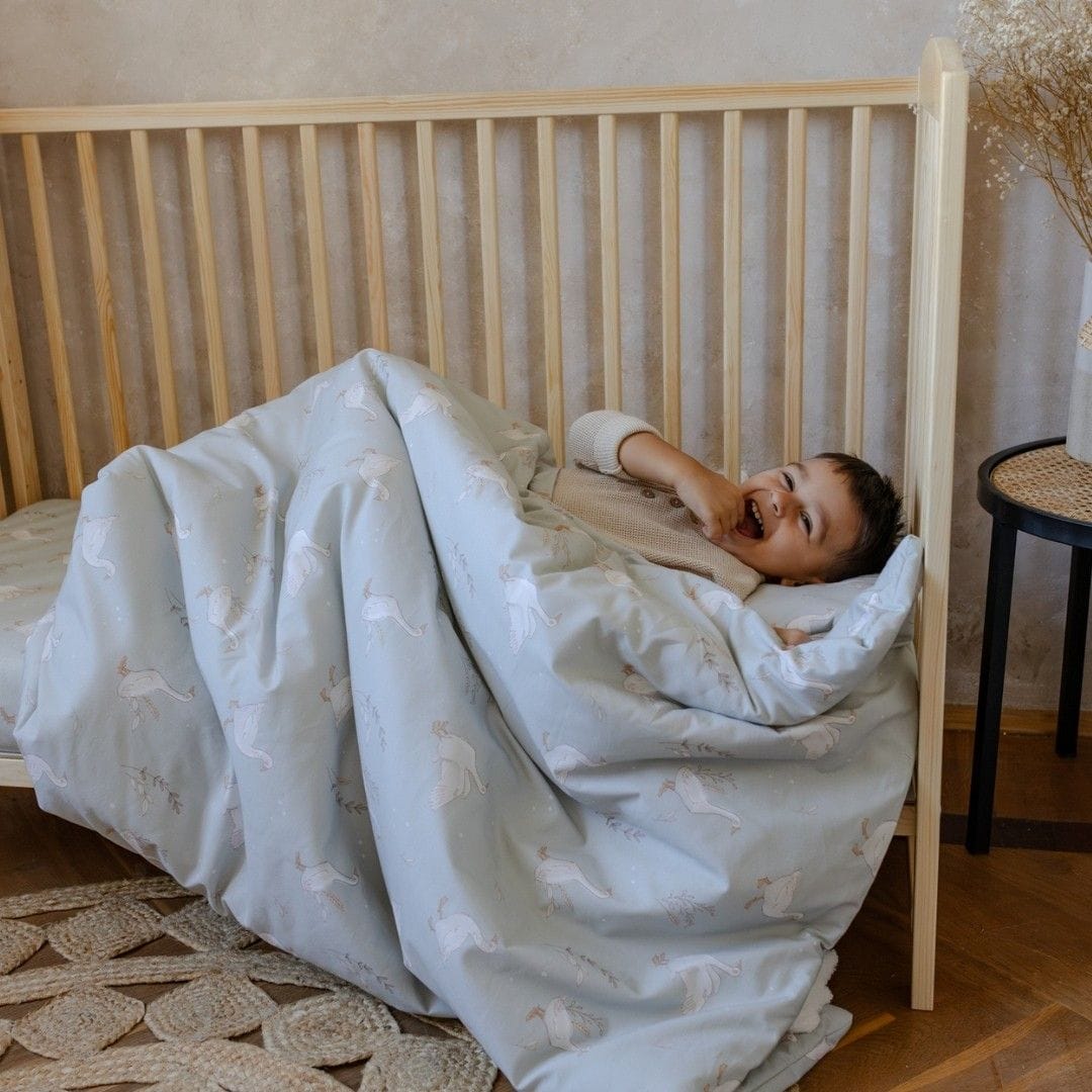 ColorStories juniordyne + pude Happy Goose Olive