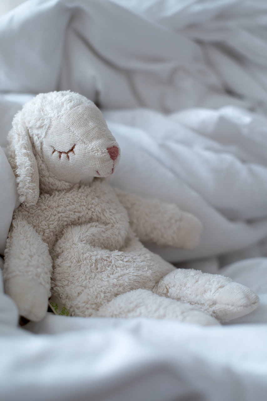 Varmebamse fra Senger Naturwelt - Lille får - Linen