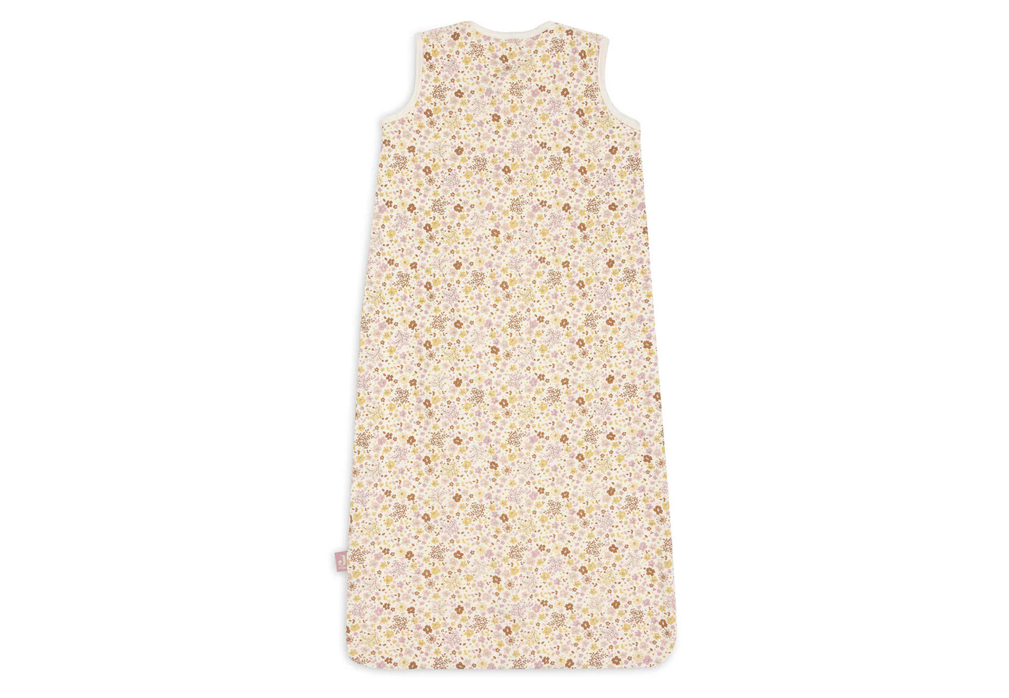 Bagside af Jollein sommersovepose baby 0.5 TOG i Flower Fairies print med åndbar OEKO-TEX bomuld