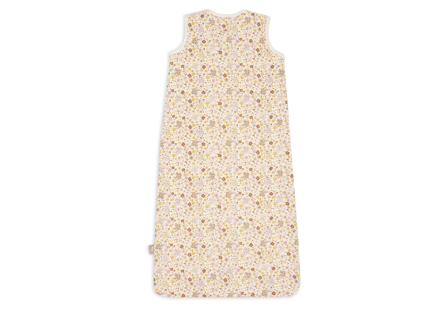 Bagside af Jollein sommersovepose baby 0.5 TOG i Flower Fairies print med åndbar OEKO-TEX bomuld