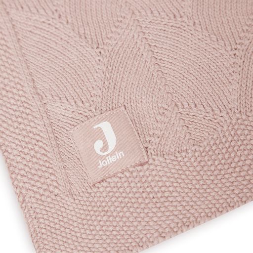 Jollein babytæppe Shell Knit Wild Rose GOTS