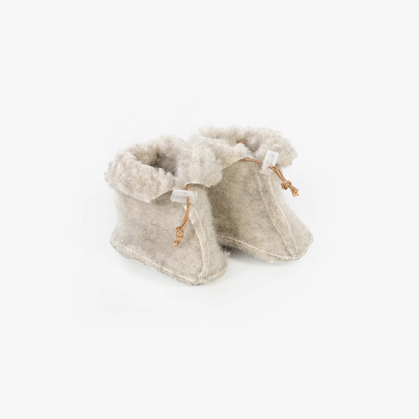 Uld babysutsko Merinould - Beige, Naturel og Grå