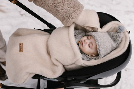Uld kørepose Sierra Beige - Mini