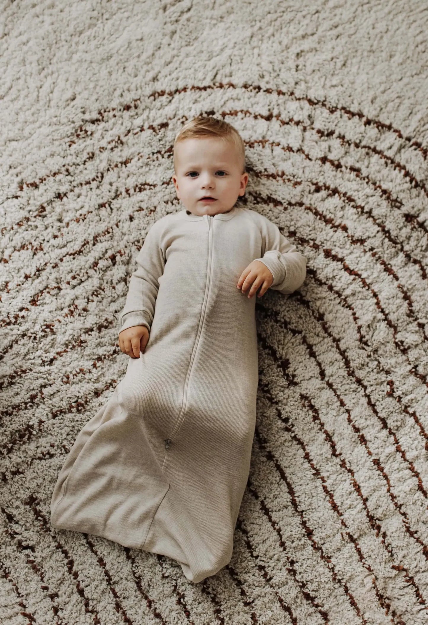 Uldsovepose baby i merinould - Helårssovepose - Beige