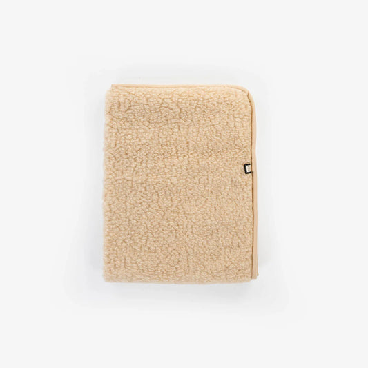 Uldtæppe i merinould - Beige