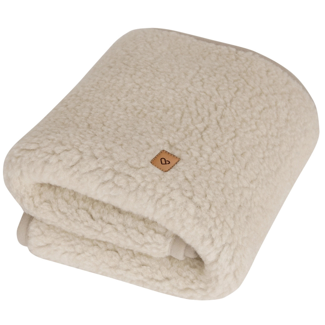 Lammeuld tæppe Beige - Small