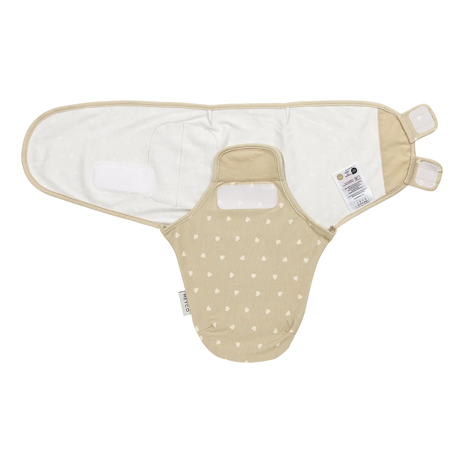 swaddle-babysvoeb-aaben-velcro-beige-hjerter swaddle-babysvoeb-aaben-velcro-beige-hjerter